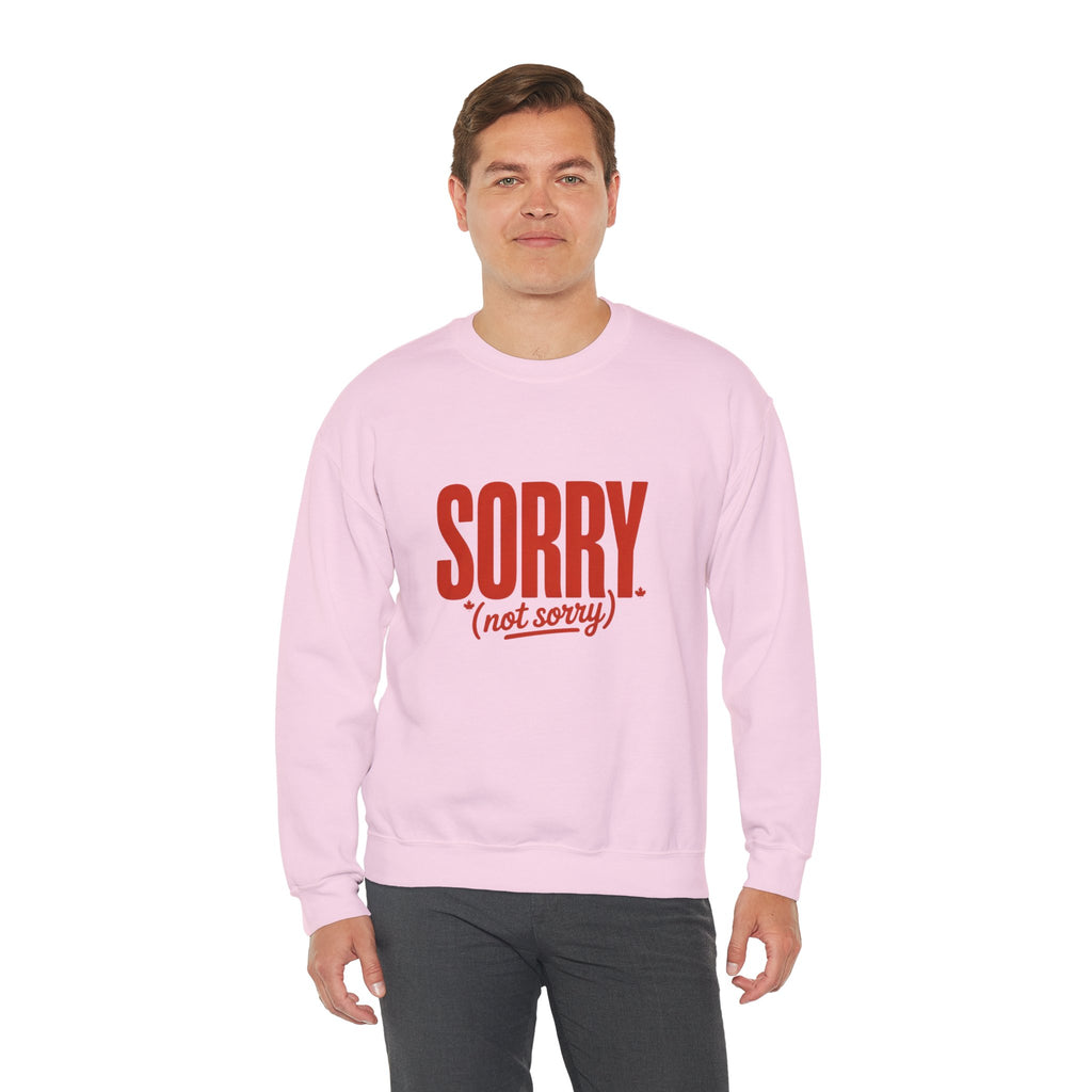 "SORRY. (not sorry)" Retro Bold Graphic Sweatshirt