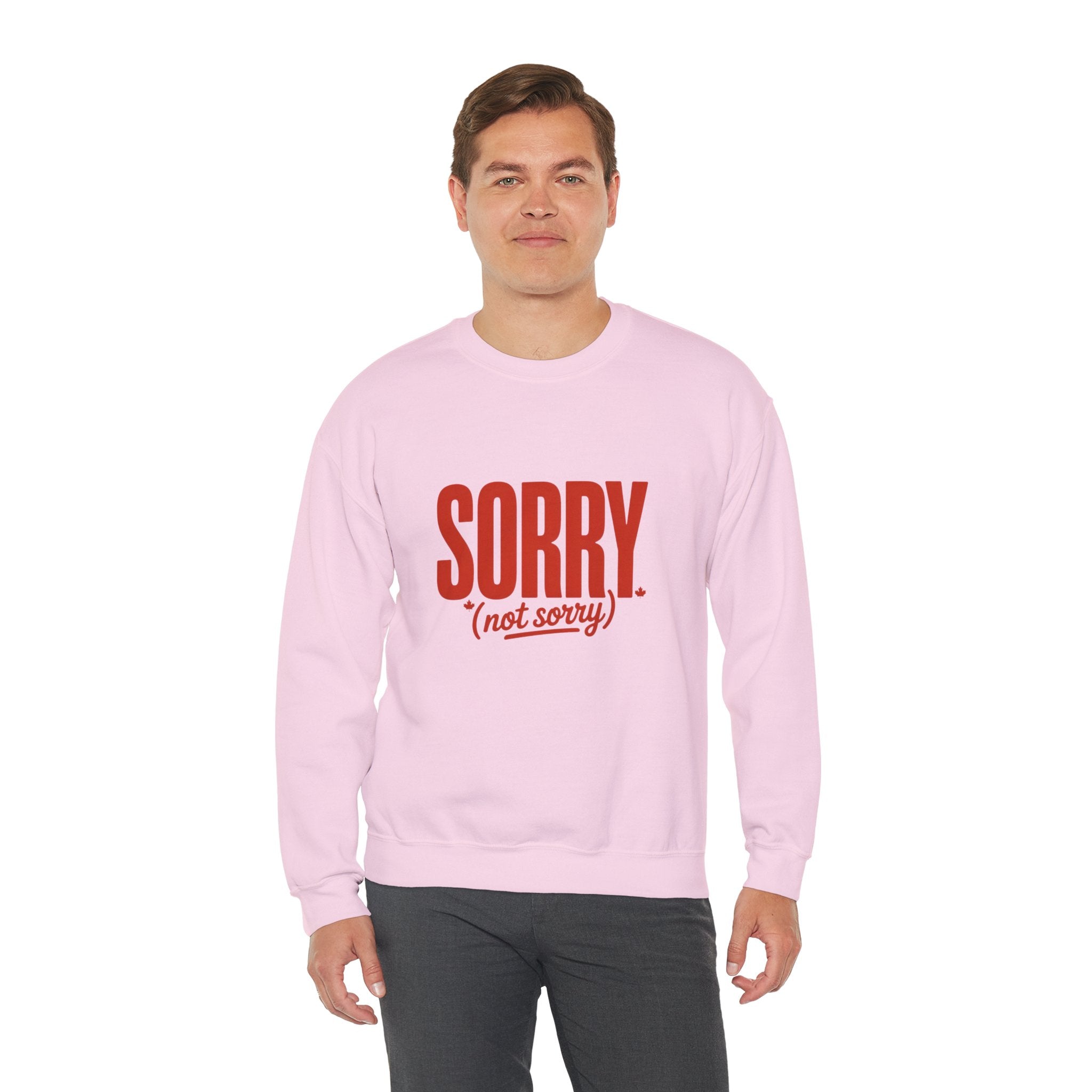 "SORRY. (not sorry)" Retro Bold Graphic Sweatshirt