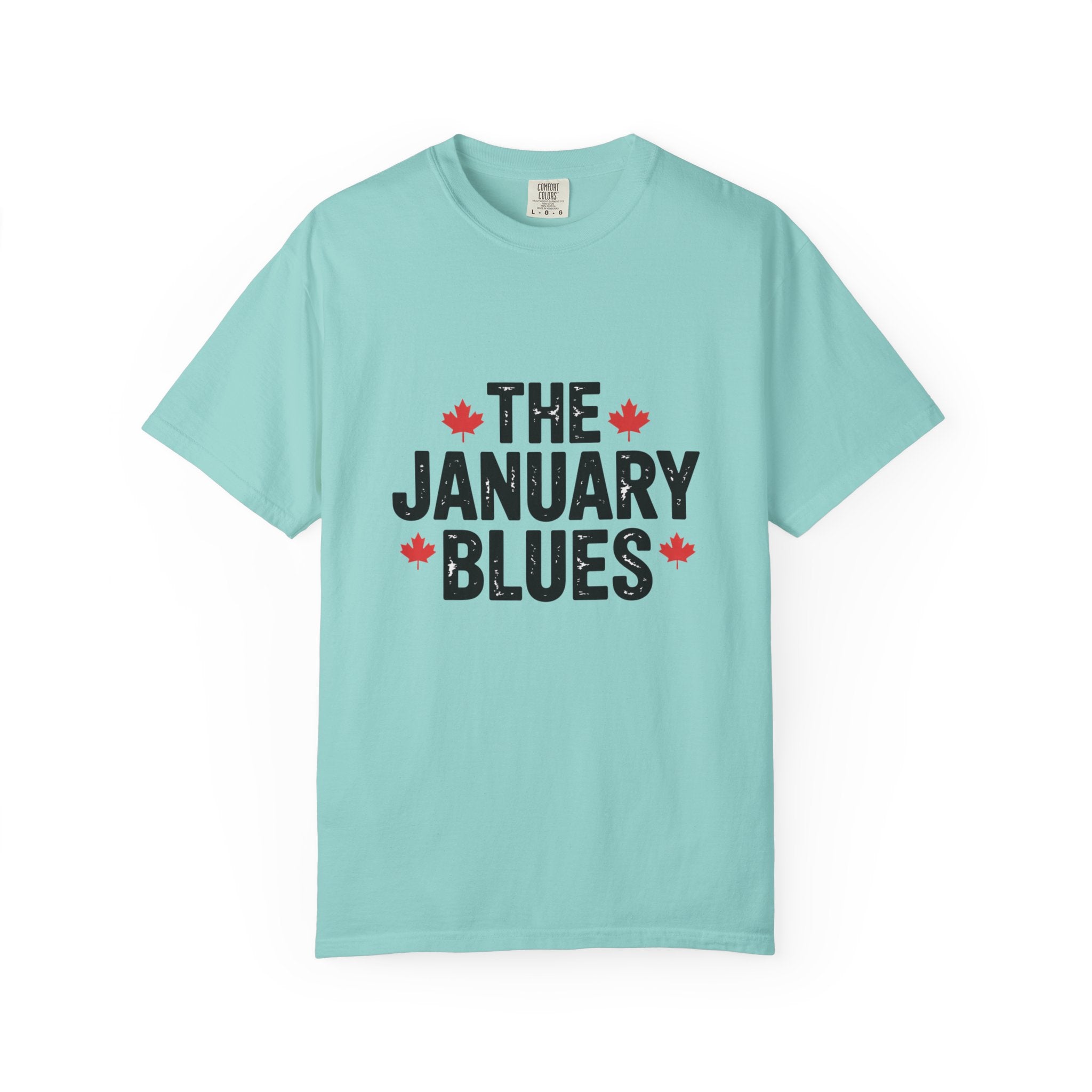 "The January Blues" Graphic Tee (Canadian Maple Leaf Accent) - T shirt