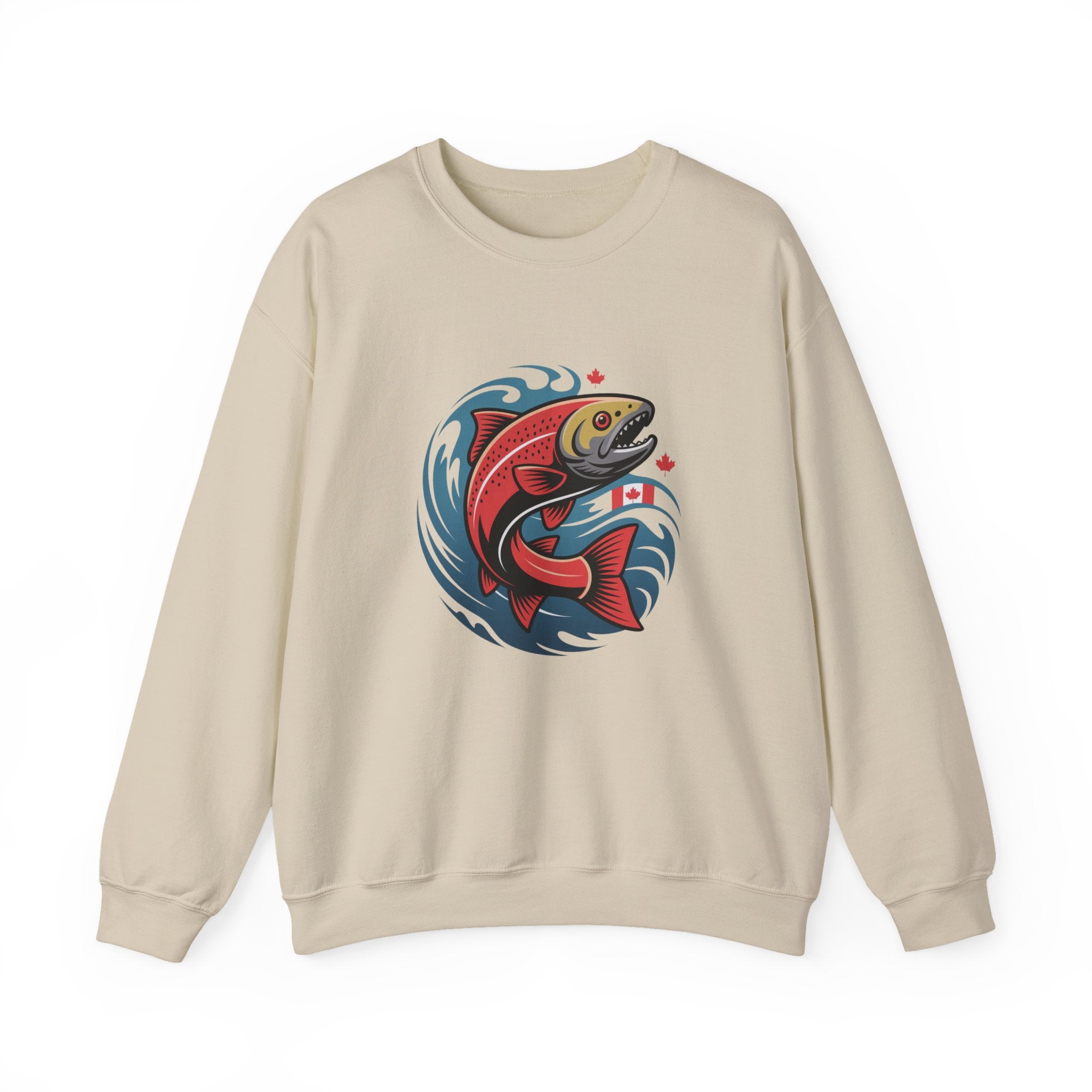 Salmon Wave Sweatshirt – Vintage Fishing Crewneck