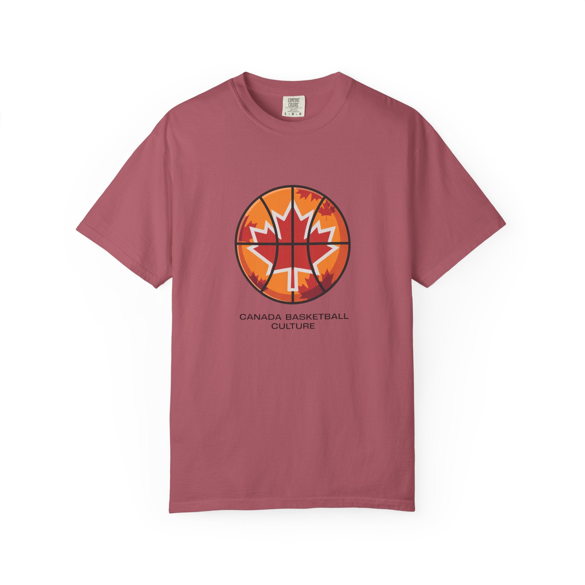 Canada Basketball Culture T-Shirt — Maple Leaf Basketball Graphic Tee