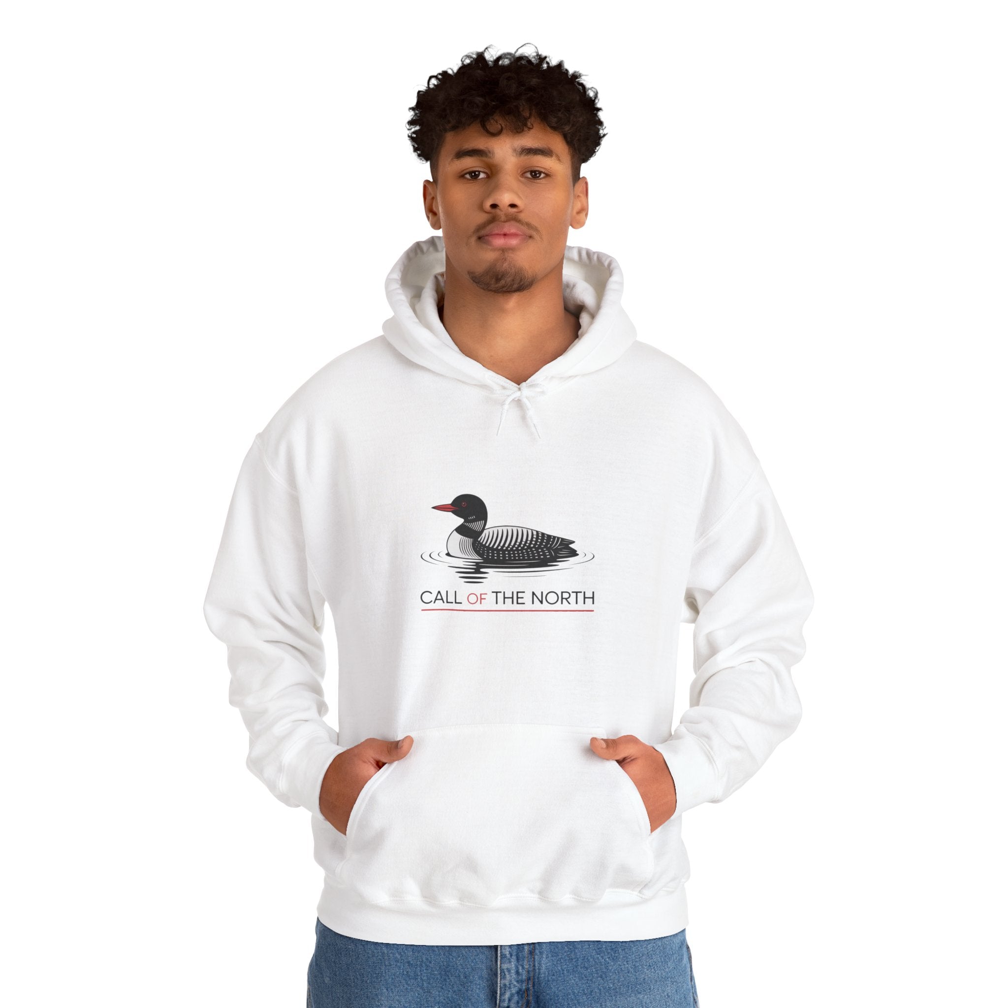 Loon Graphic Hoodie — "Call of the North" Nature Pullover