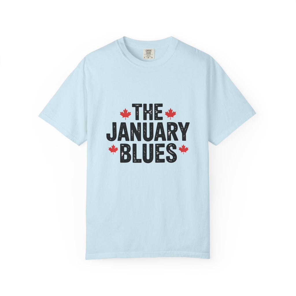 "The January Blues" Graphic Tee (Canadian Maple Leaf Accent) - T shirt