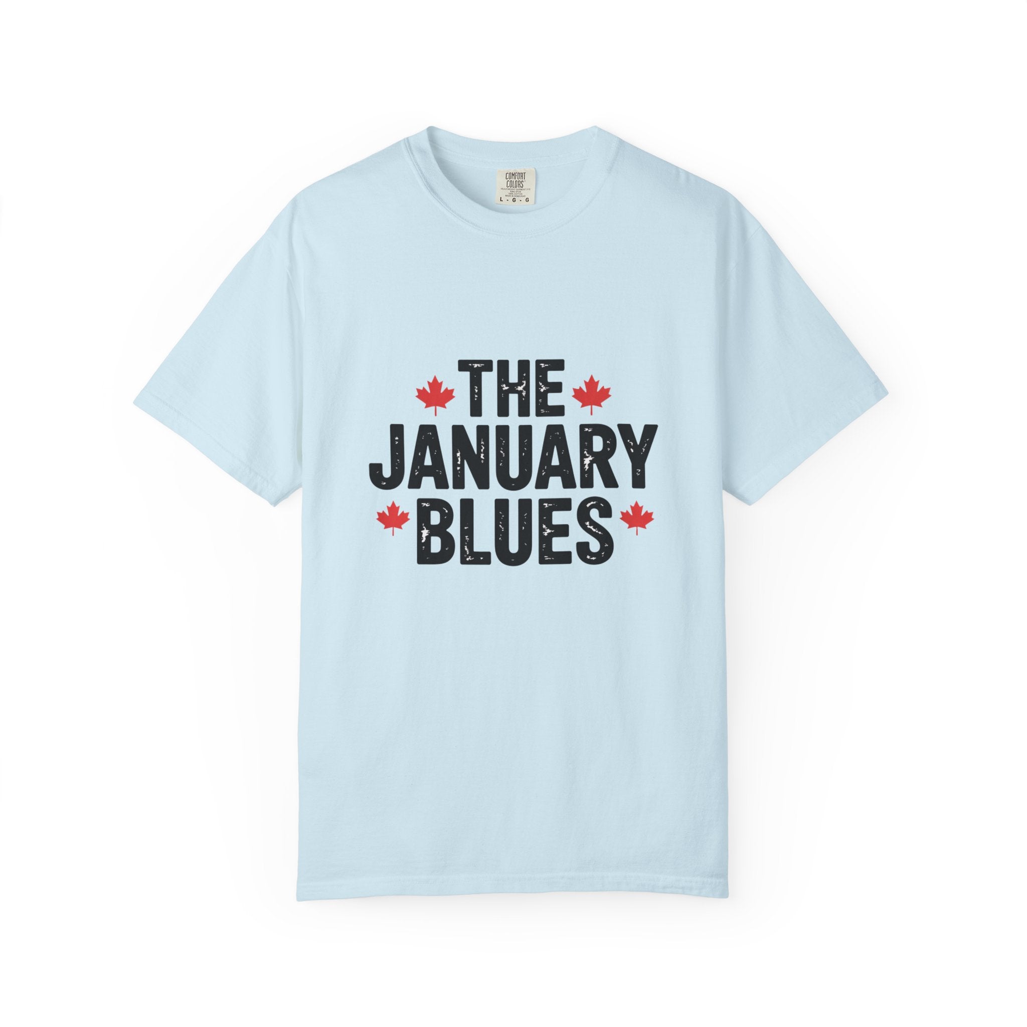 "The January Blues" Graphic Tee (Canadian Maple Leaf Accent) - T shirt