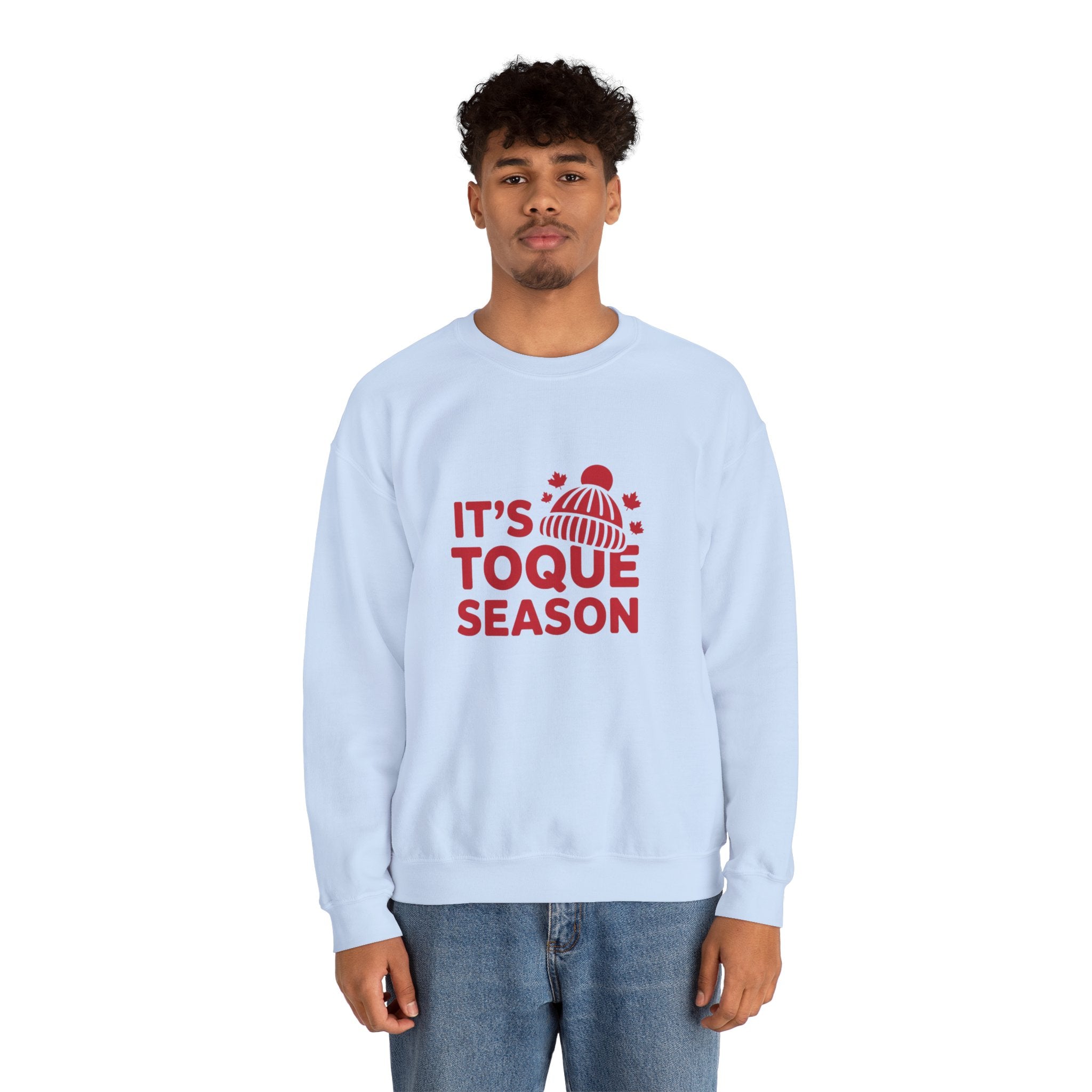 "It's Toque Season" Cozy Winter Crewneck Sweatshirt