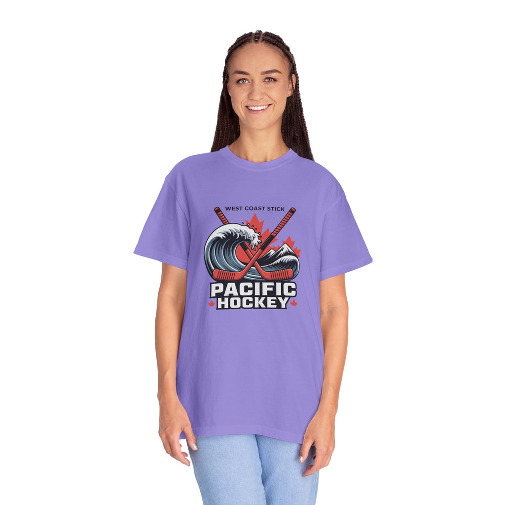 Pacific Hockey T‑Shirt — West Coast Wave & Maple Leafs Hockey Tee