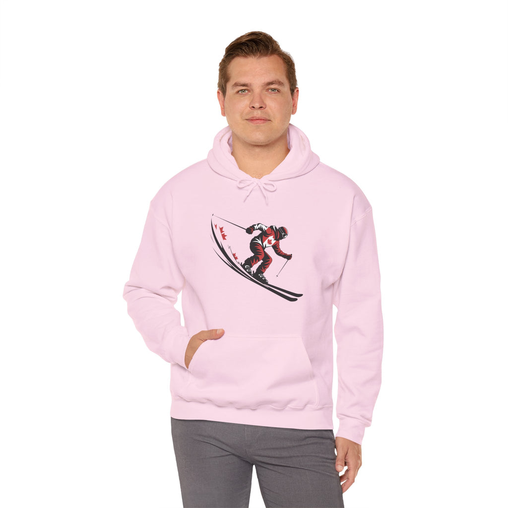Ski Racer Hoodie – Retro Alpine Skier Graphic Sweatshirt