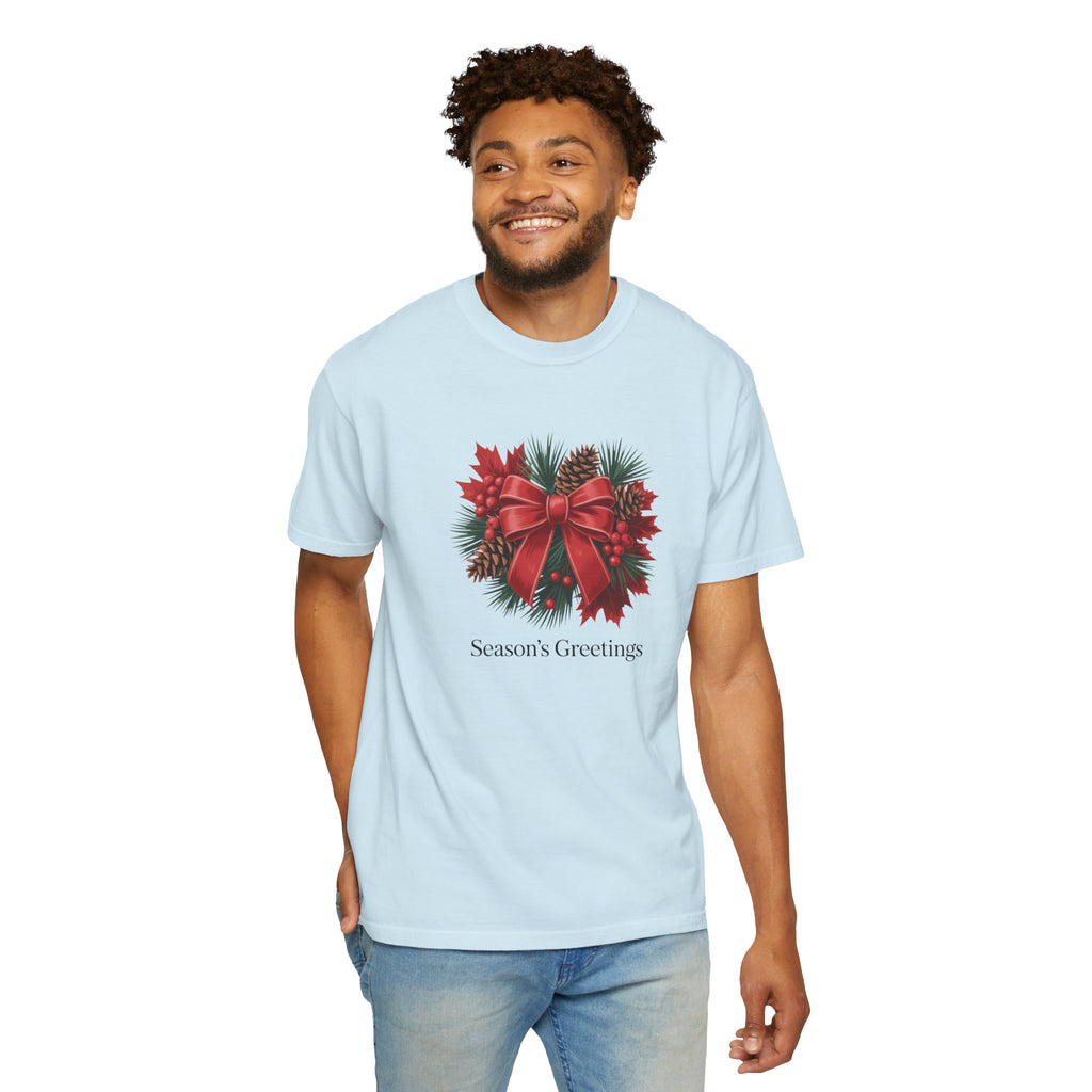 Season's Greetings Christmas Wreath T-Shirt