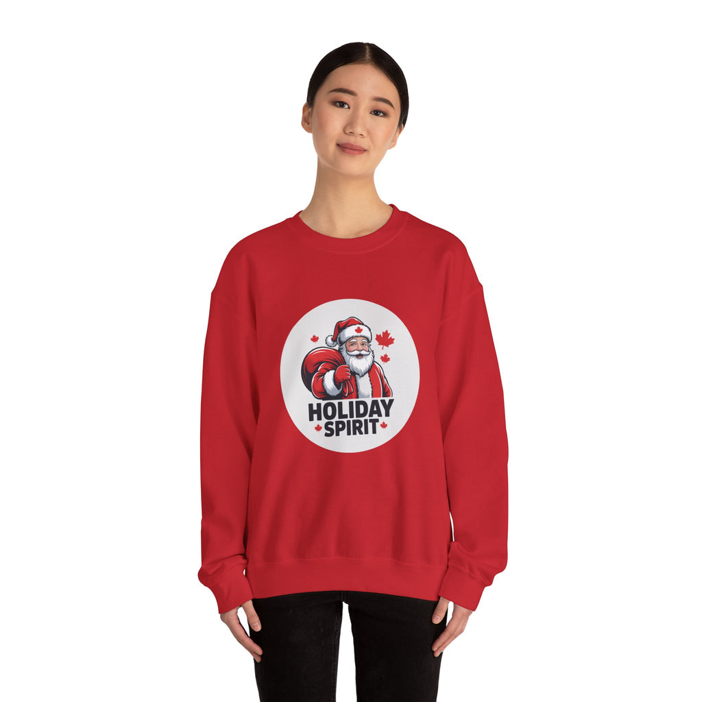 Holiday Spirit Sweatshirt — Santa Claus Christmas Crewneck