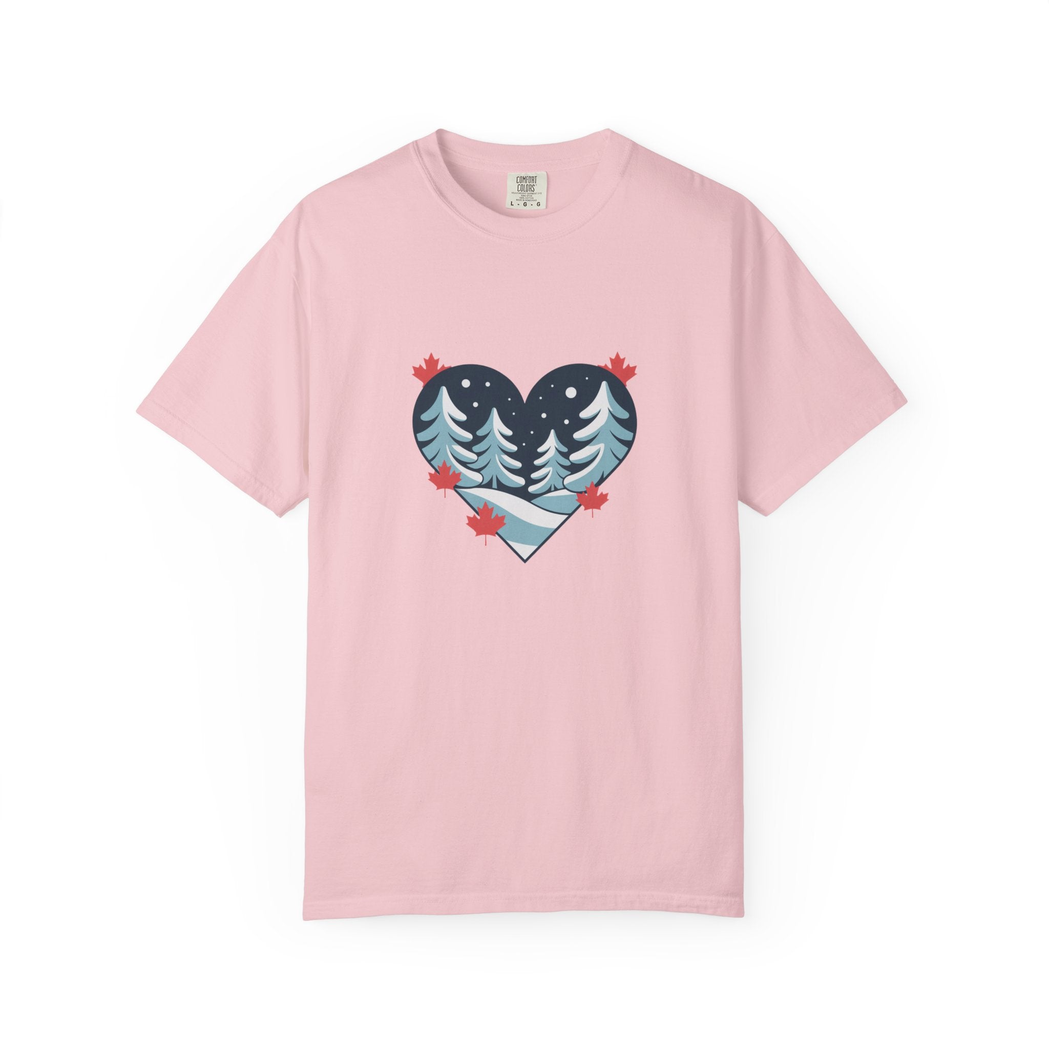 Heart Pine Forest T-Shirt — Winter Woodland Nature Tee