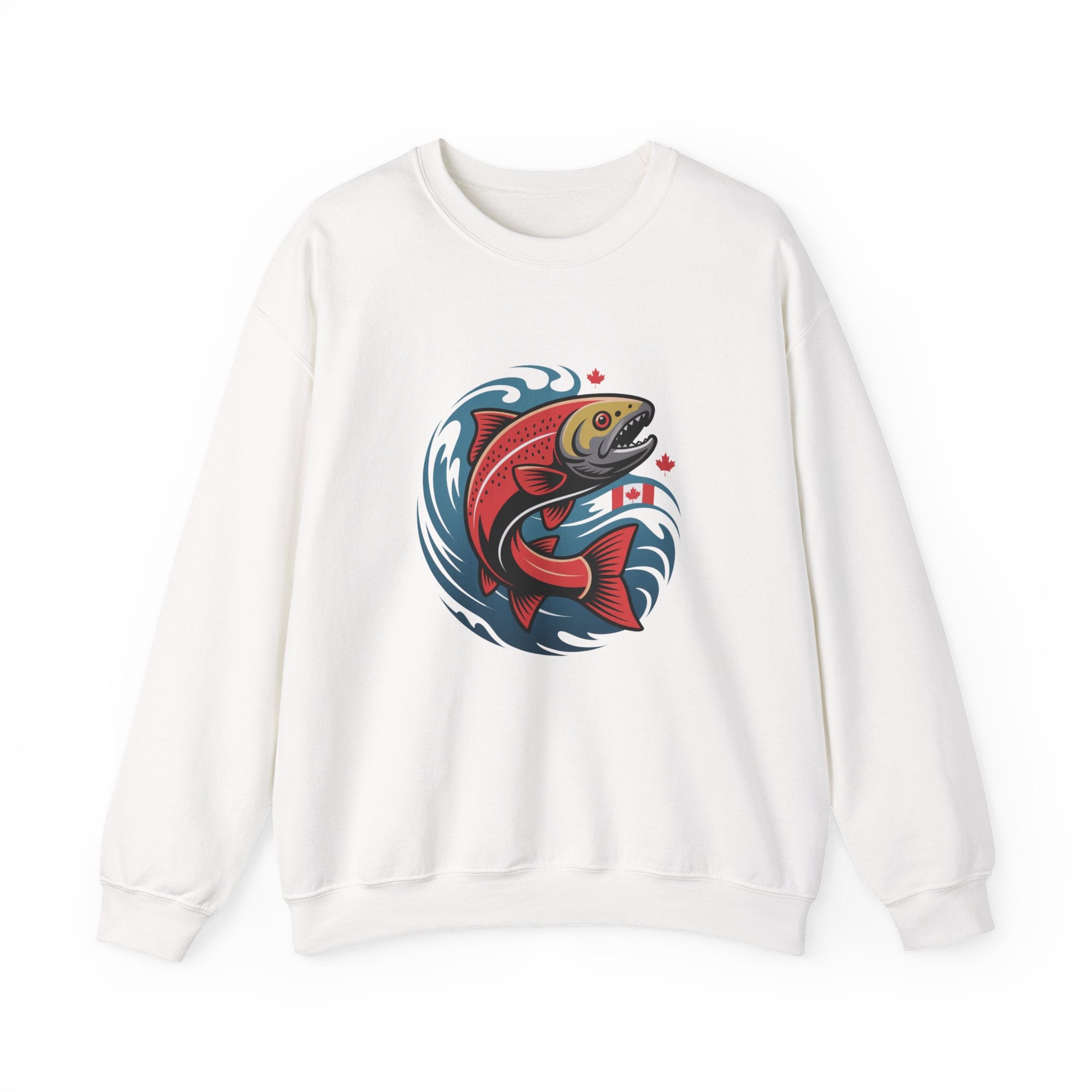 Salmon Wave Sweatshirt – Vintage Fishing Crewneck