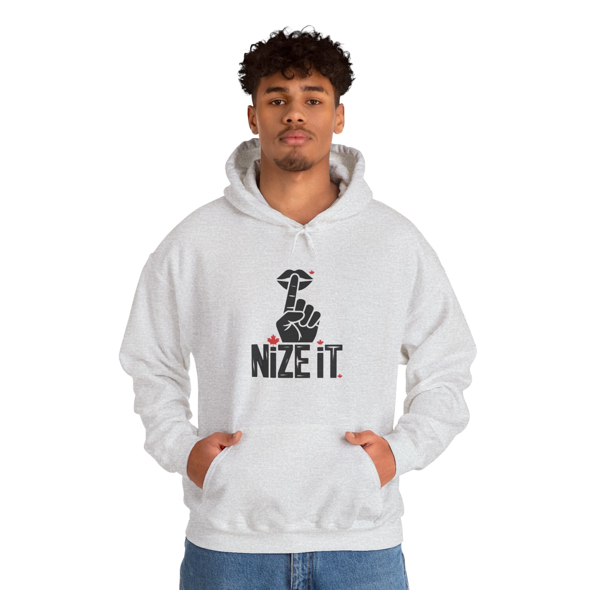 'NiZe iT' Peace Hand Graphic Pullover Hoodie