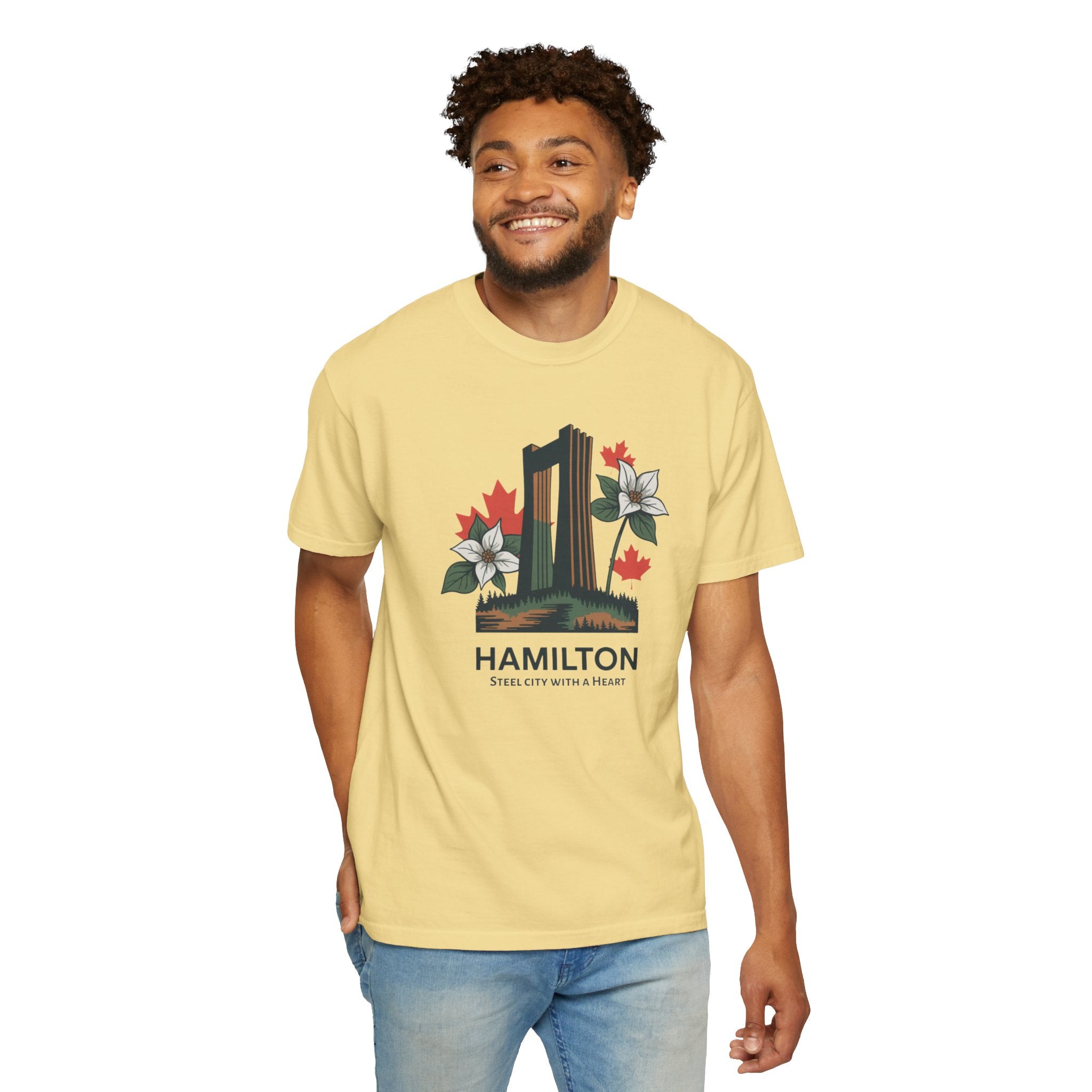 Hamilton Landmark Tee — 'Steel City with a Heart' Graphic T-Shirt