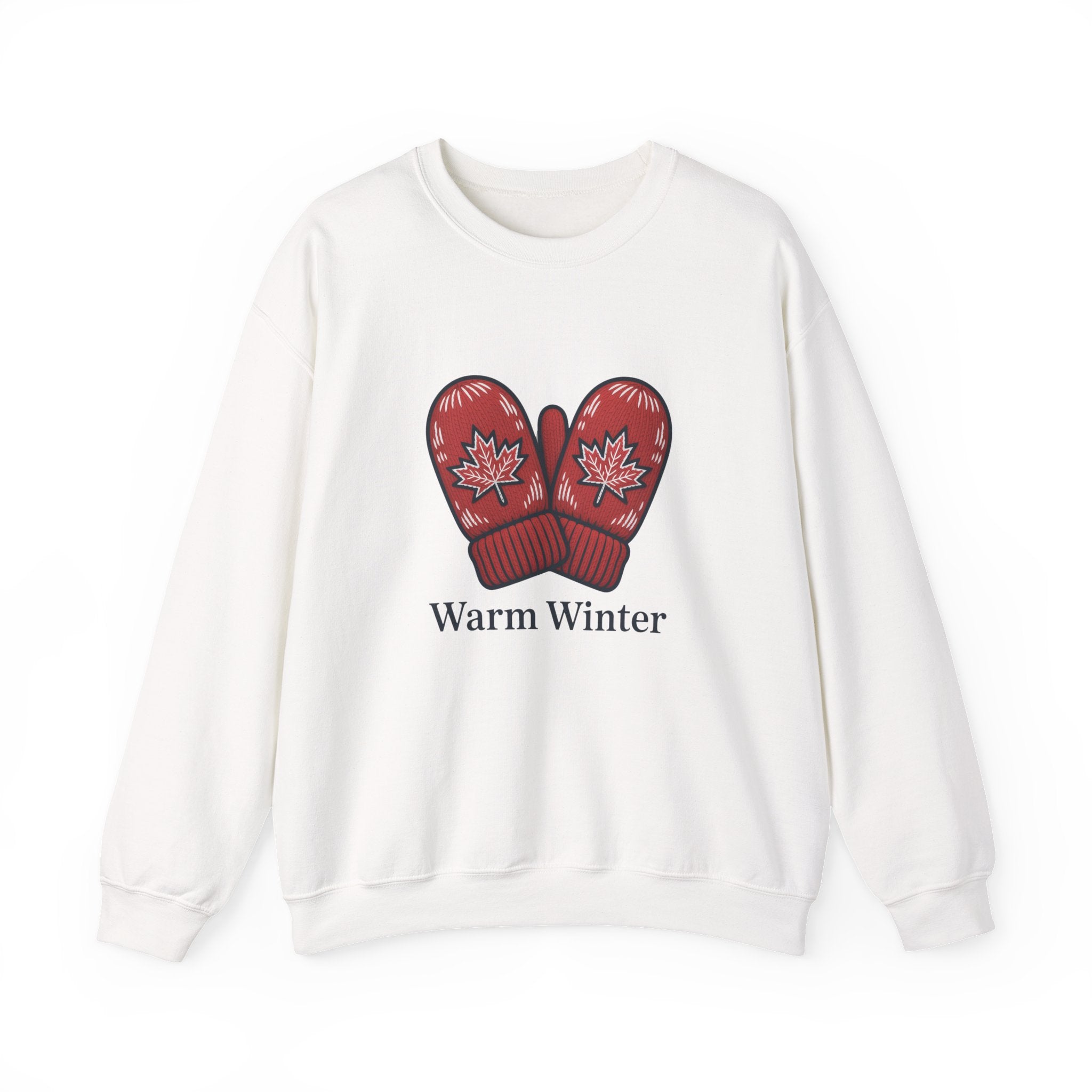 Warm Winter Red Mitten Crewneck Sweatshirt