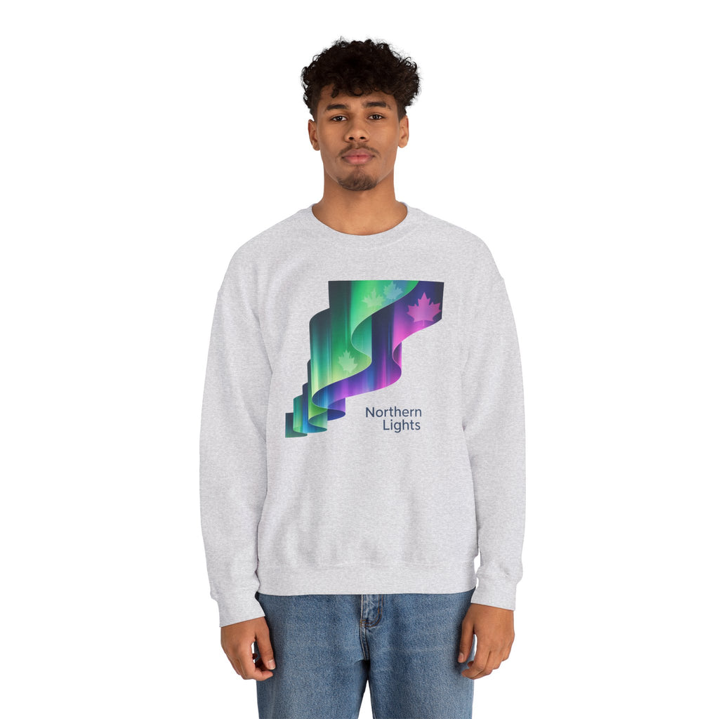 Northern Lights Crewneck Sweatshirt — Aurora Graphic Pullover