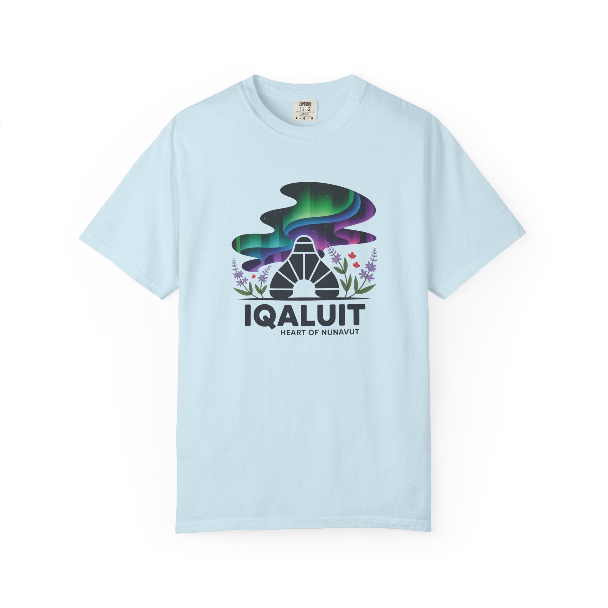 Iqaluit Northern Lights T-Shirt – Heart of Nunavut Souvenir Tee