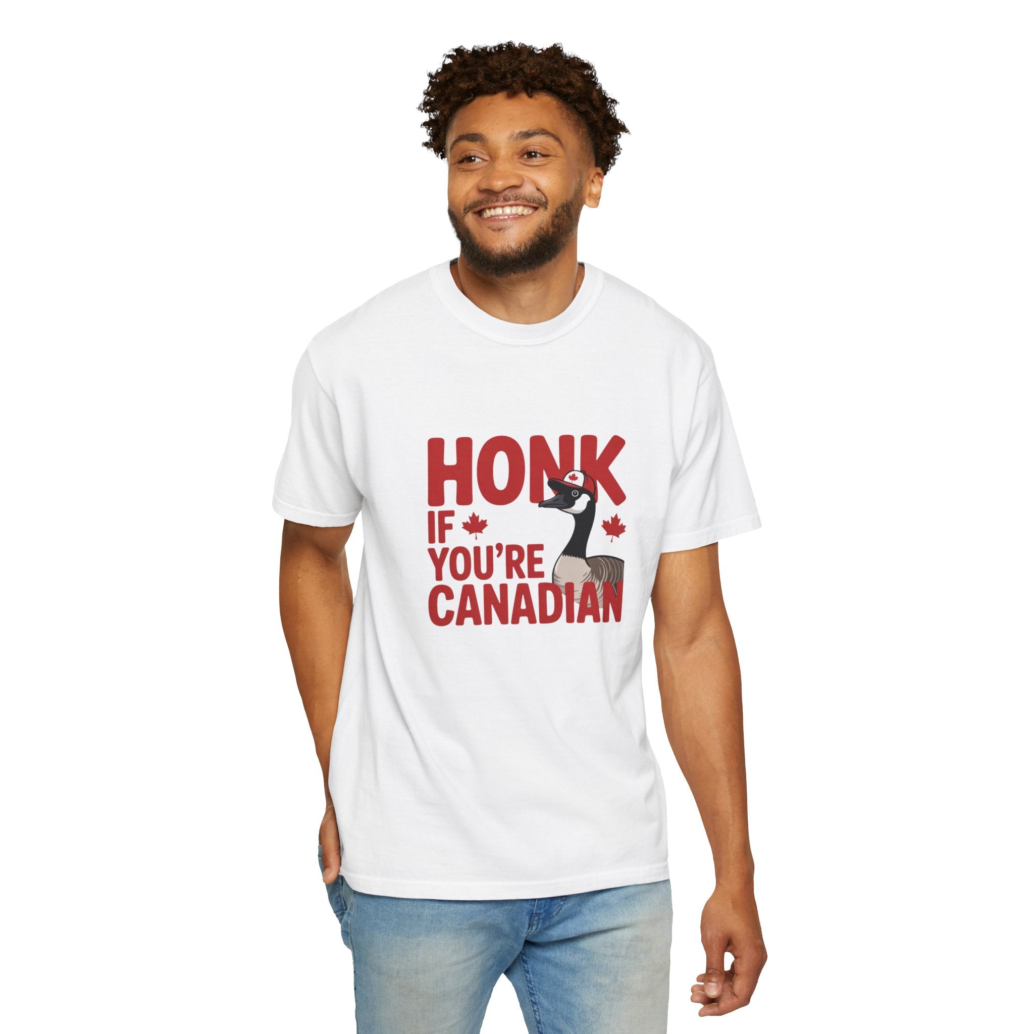 Honk If You’re Canadian T-Shirt — Funny Canada Goose Pride Tee