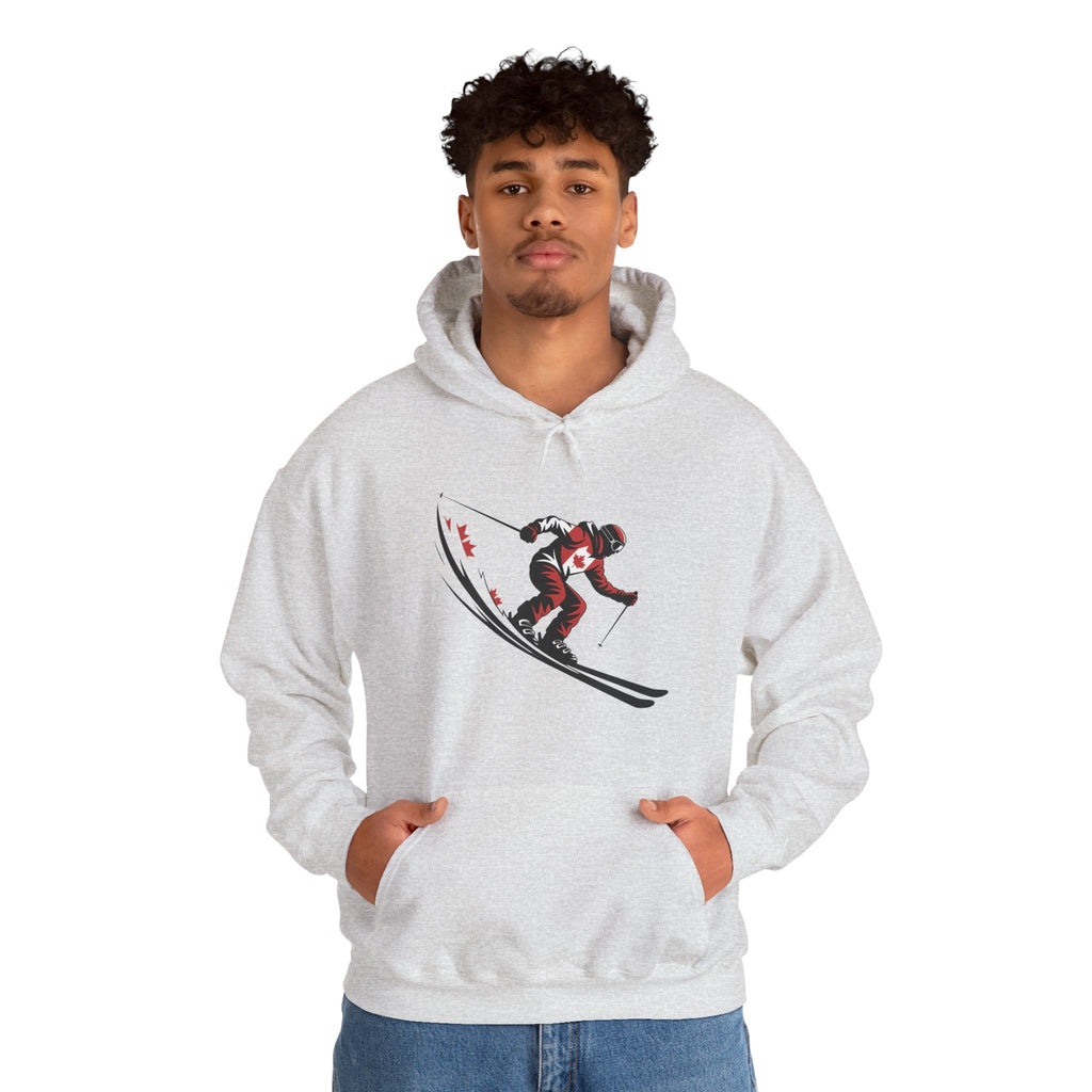 Ski Racer Hoodie – Retro Alpine Skier Graphic Sweatshirt