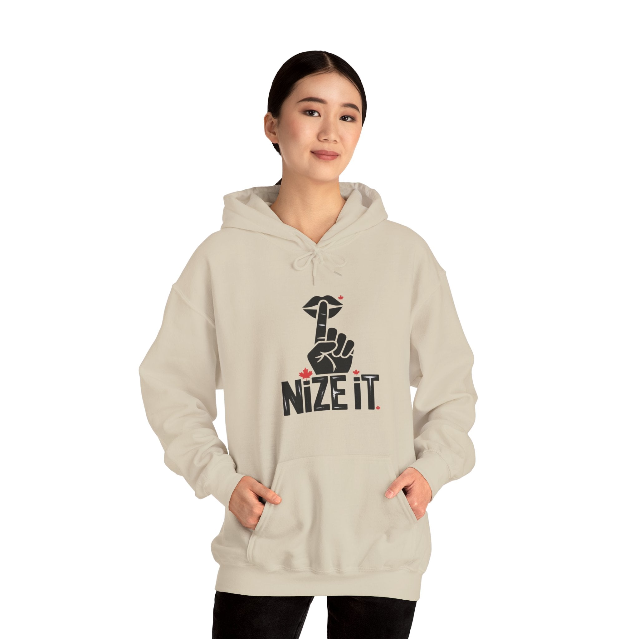 'NiZe iT' Peace Hand Graphic Pullover Hoodie