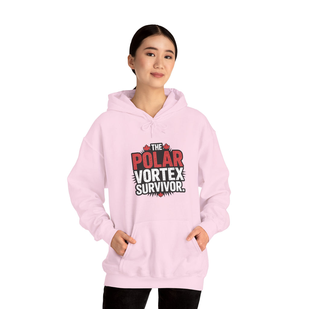 Polar Vortex Survivor Hoodie — Funny Cold Weather Sweatshirt
