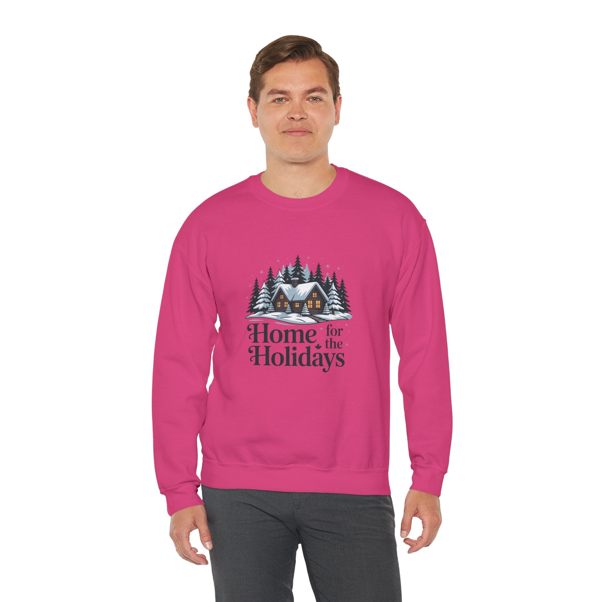 Home for the Holidays Sweatshirt — Cozy Winter Cabin Christmas Crewneck