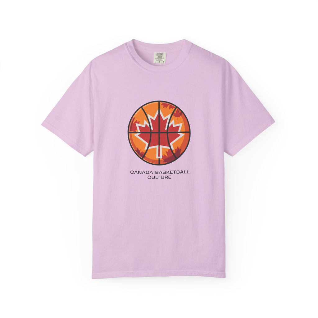 Canada Basketball Culture T-Shirt — Maple Leaf Basketball Graphic Tee