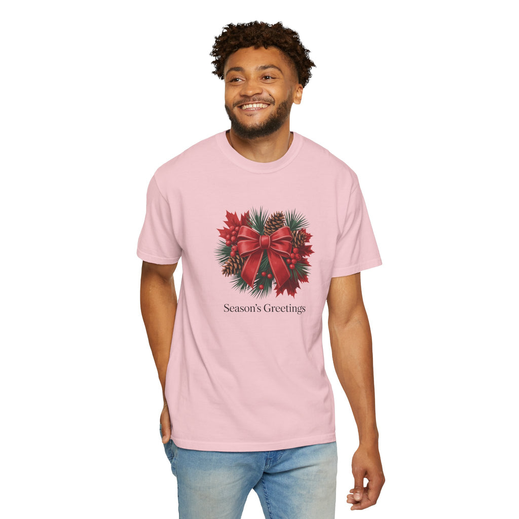 Season's Greetings Christmas Wreath T-Shirt