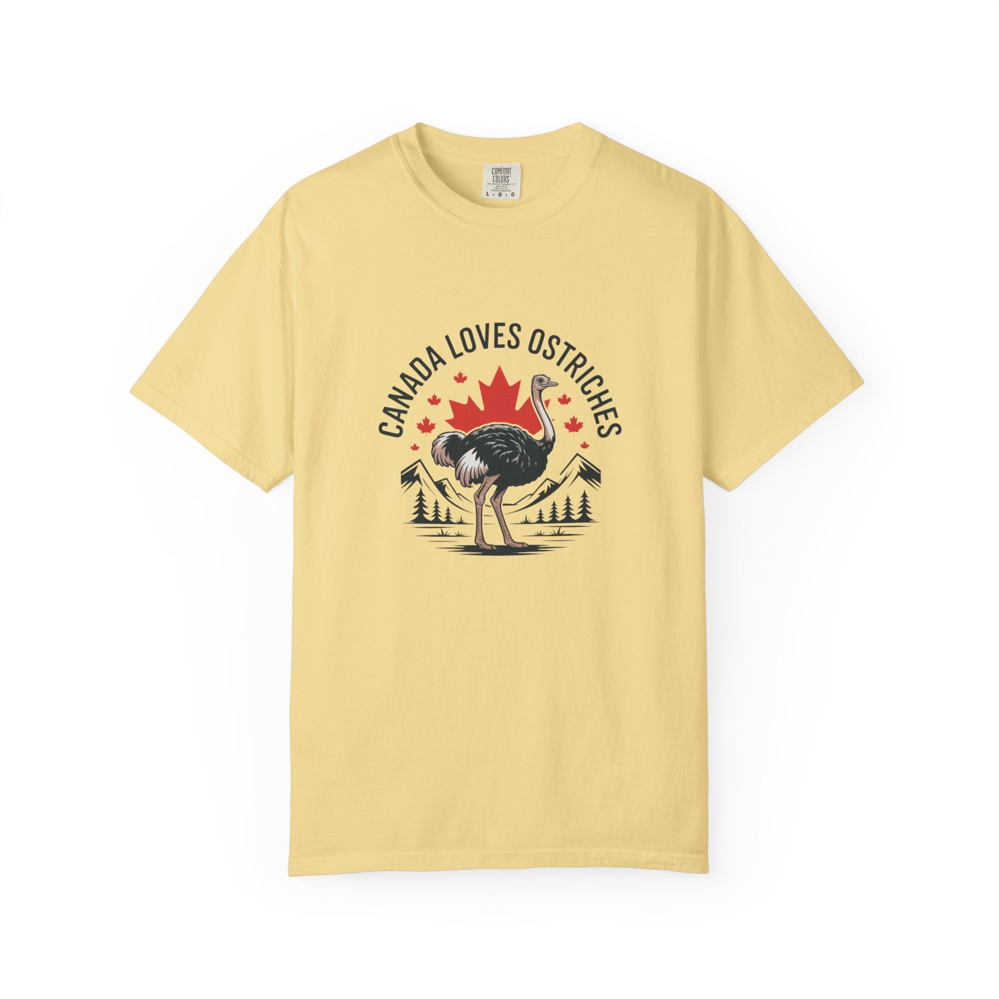 Canada Loves Ostriches T-Shirt — Canadian Novelty Graphic Tee