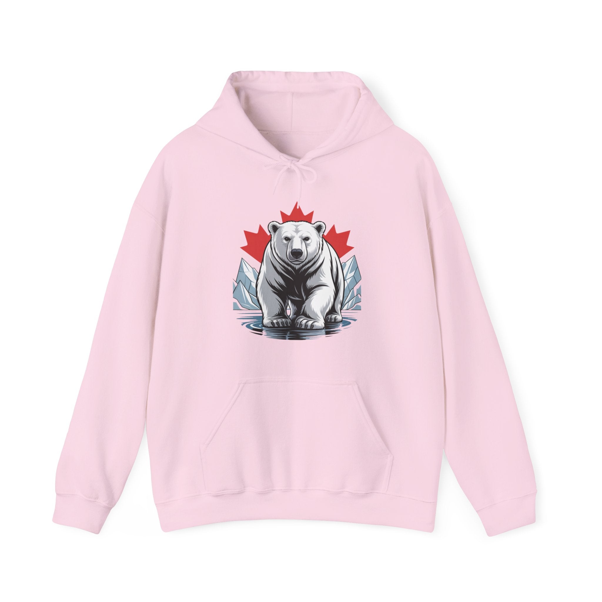 Polar Bear Maple Hoodie – Canadian Pride Winter Pullover